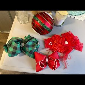 Fancy Holiday Headband or “6 inch Hair bows ♥️